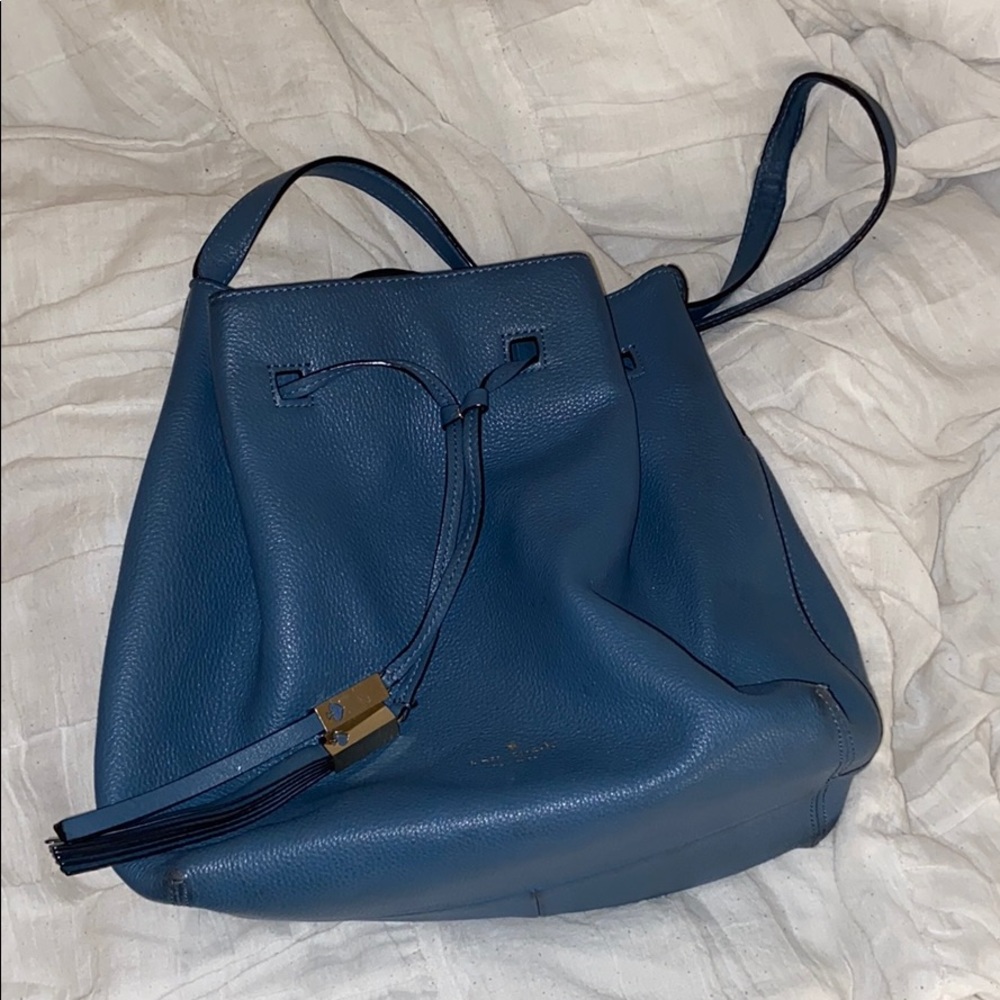 Kate Spade Blue Bucket Bag